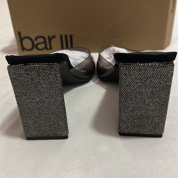 Bar lll Women's Avva Slide Dress Sandals black size 7.5 - Picture 9 of 10